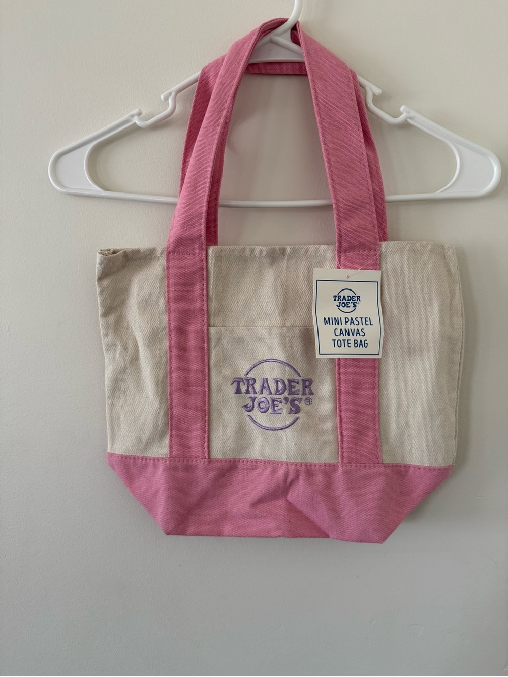 Pink Trader Joe’s Mini Tote Bag